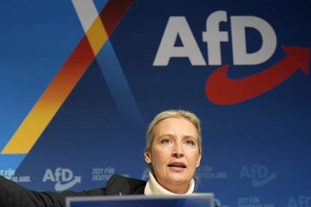 Pressekonferenz zur Präsentation des Kanzlerkandidaten der AfD für die Bundestagswahl 2025 in Berlin