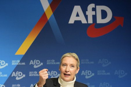 Pressekonferenz zur Präsentation des Kanzlerkandidaten der AfD für die Bundestagswahl 2025 in Berlin