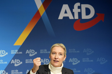 Pressekonferenz zur Präsentation des Kanzlerkandidaten der AfD für die Bundestagswahl 2025 in Berlin