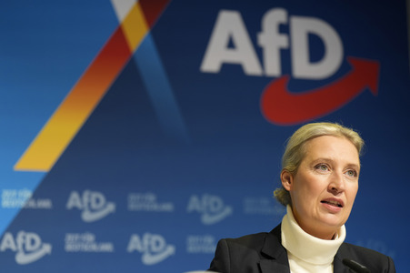 Pressekonferenz zur Präsentation des Kanzlerkandidaten der AfD für die Bundestagswahl 2025 in Berlin