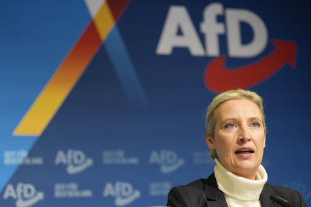 Pressekonferenz zur Präsentation des Kanzlerkandidaten der AfD für die Bundestagswahl 2025 in Berlin