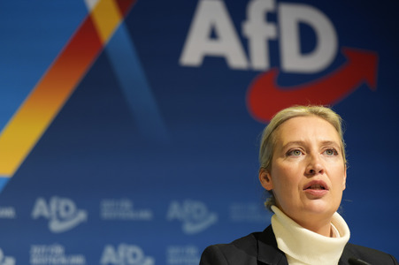 Pressekonferenz zur Präsentation des Kanzlerkandidaten der AfD für die Bundestagswahl 2025 in Berlin