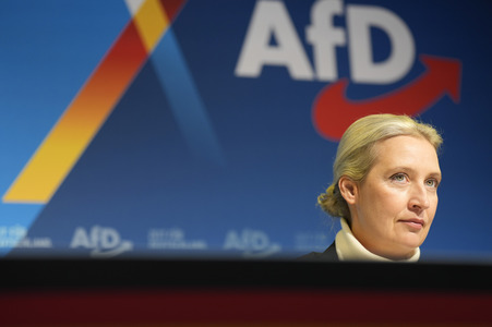 Pressekonferenz zur Präsentation des Kanzlerkandidaten der AfD für die Bundestagswahl 2025 in Berlin