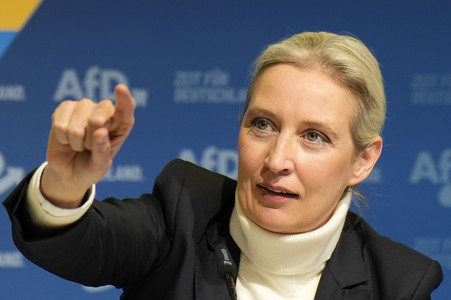 Pressekonferenz zur Präsentation des Kanzlerkandidaten der AfD für die Bundestagswahl 2025 in Berlin