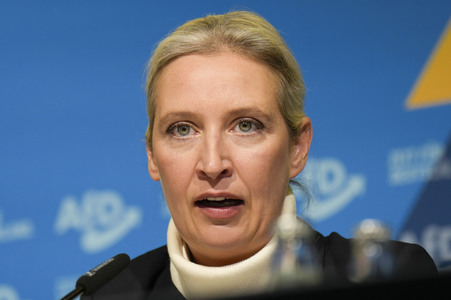 Pressekonferenz zur Präsentation des Kanzlerkandidaten der AfD für die Bundestagswahl 2025 in Berlin