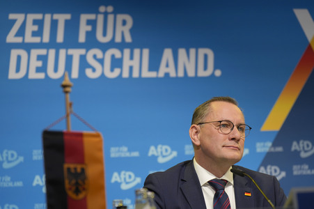 Pressekonferenz zur Präsentation des Kanzlerkandidaten der AfD für die Bundestagswahl 2025 in Berlin