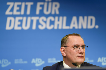 Pressekonferenz zur Präsentation des Kanzlerkandidaten der AfD für die Bundestagswahl 2025 in Berlin