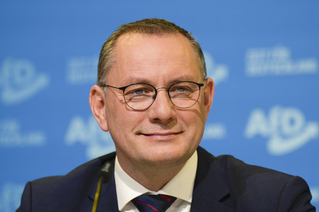 Pressekonferenz zur Präsentation des Kanzlerkandidaten der AfD für die Bundestagswahl 2025 in Berlin