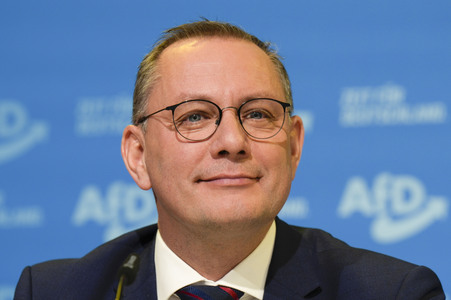 Pressekonferenz zur Präsentation des Kanzlerkandidaten der AfD für die Bundestagswahl 2025 in Berlin