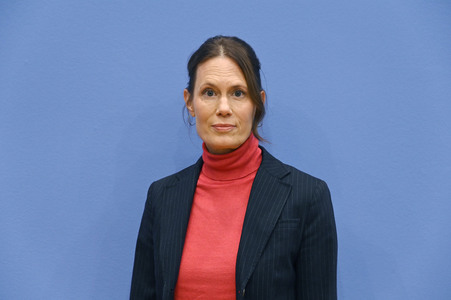 Bundespressekonferenz Menschenrechtsbericht in Berlin