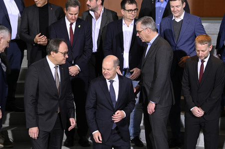 Treffen von Olaf Scholz mit Vertretern der Stahlbranche in Berlin