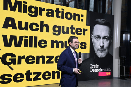 Presseskonferenz der FDP zur Kampagnenpräsentation zur Bundestagswahl 2025 in Berlin