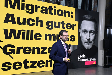 Presseskonferenz der FDP zur Kampagnenpräsentation zur Bundestagswahl 2025 in Berlin