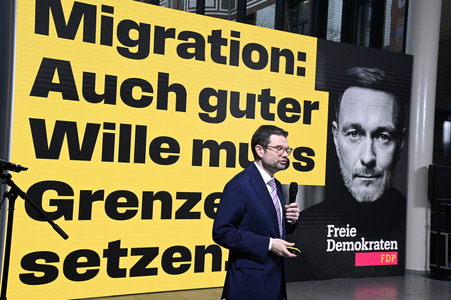 Presseskonferenz der FDP zur Kampagnenpräsentation zur Bundestagswahl 2025 in Berlin