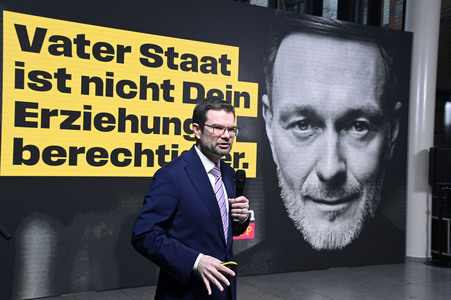 Presseskonferenz der FDP zur Kampagnenpräsentation zur Bundestagswahl 2025 in Berlin