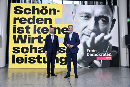 Presseskonferenz der FDP zur Kampagnenpräsentation zur Bundestagswahl 2025 in Berlin