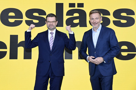 Presseskonferenz der FDP zur Kampagnenpräsentation zur Bundestagswahl 2025 in Berlin