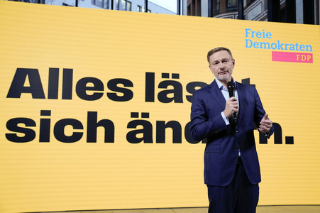 Presseskonferenz der FDP zur Kampagnenpräsentation zur Bundestagswahl 2025 in Berlin