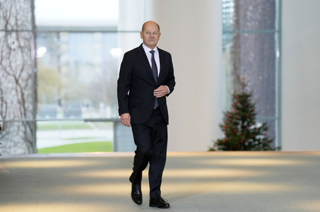 Statement von Bundeskanzler Olaf Scholz zu seinem Antrag zur Vertrauensfrage in Berlin