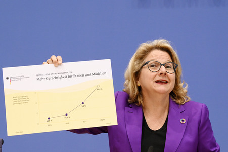 Bundespressekonferenz Vorstellung des 17. Entwicklungspolitischen Berichts der Bundesregierung in Berlin