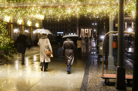 Weihnachtszeit am Pariser Platz in Berlin