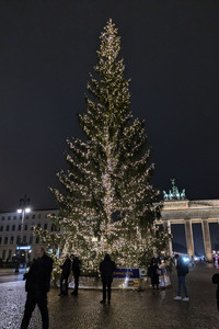 Weihnachtszeit am Pariser Platz in Berlin