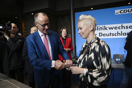 Gemeinsame Sitzung der Vorstände der CDU Deutschlands und der CSU Bayern in Berlin