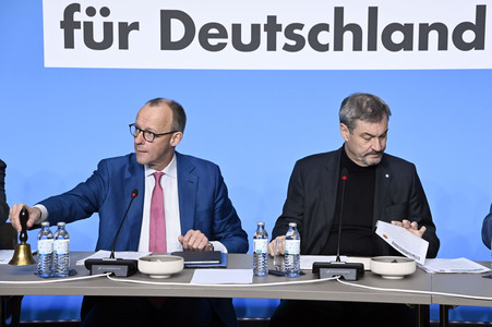Gemeinsame Sitzung der Vorstände der CDU Deutschlands und der CSU Bayern in Berlin