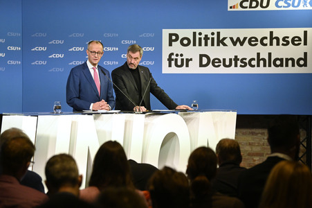 Gemeinsame Sitzung der Vorstände der CDU Deutschlands und der CSU Bayern in Berlin