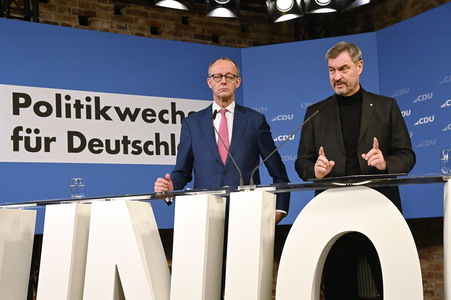 Gemeinsame Sitzung der Vorstände der CDU Deutschlands und der CSU Bayern in Berlin