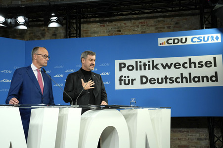 Gemeinsame Sitzung der Vorstände der CDU Deutschlands und der CSU Bayern in Berlin