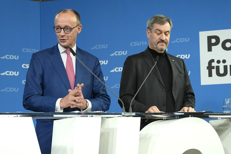 Gemeinsame Sitzung der Vorstände der CDU Deutschlands und der CSU Bayern in Berlin