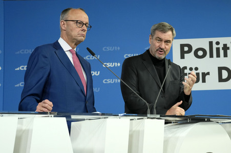 Gemeinsame Sitzung der Vorstände der CDU Deutschlands und der CSU Bayern in Berlin