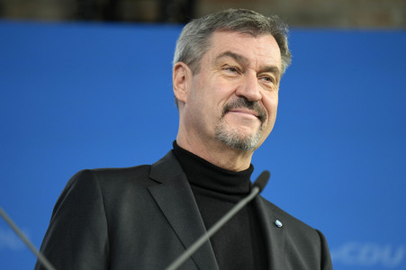 Gemeinsame Sitzung der Vorstände der CDU Deutschlands und der CSU Bayern in Berlin