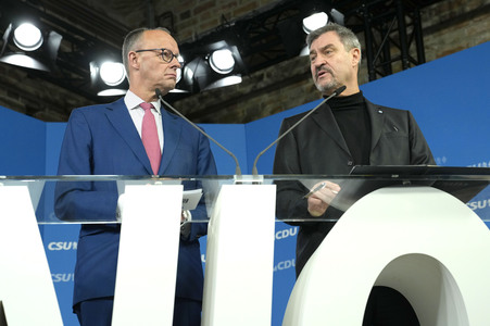 Gemeinsame Sitzung der Vorstände der CDU Deutschlands und der CSU Bayern in Berlin