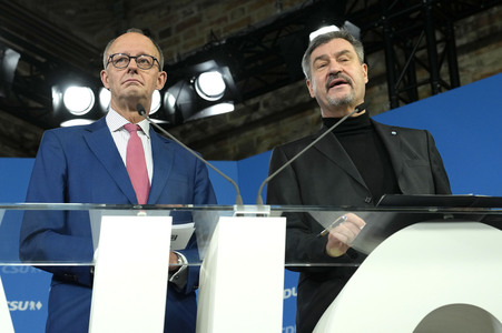 Gemeinsame Sitzung der Vorstände der CDU Deutschlands und der CSU Bayern in Berlin