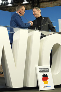 Gemeinsame Sitzung der Vorstände der CDU Deutschlands und der CSU Bayern in Berlin