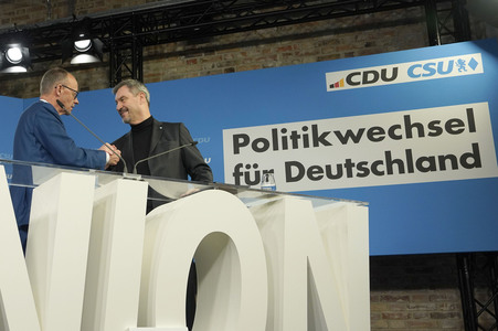 Gemeinsame Sitzung der Vorstände der CDU Deutschlands und der CSU Bayern in Berlin
