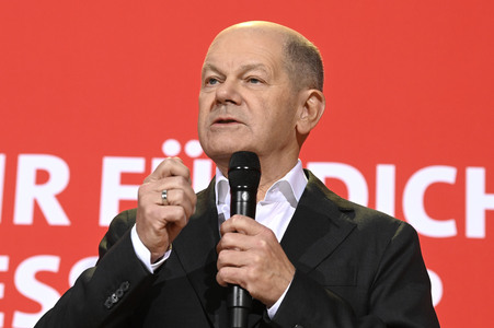 Pressekonferenz zum Beschluss des SPD-Wahlprogramms in Berlin