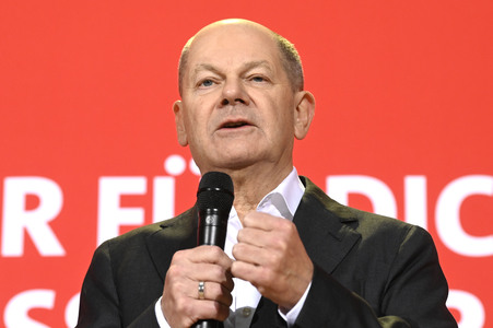 Pressekonferenz zum Beschluss des SPD-Wahlprogramms in Berlin