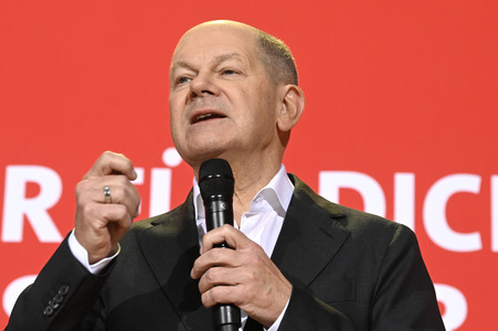 Pressekonferenz zum Beschluss des SPD-Wahlprogramms in Berlin