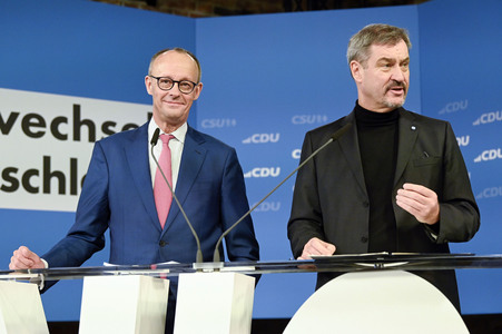 Gemeinsame Sitzung der Vorstände der CDU Deutschlands und der CSU Bayern in Berlin