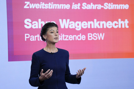 Vorstellung der Kampagne des BSW zur Bundestagswahl in Berlin