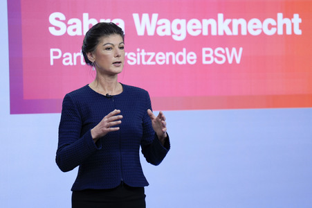 Vorstellung der Kampagne des BSW zur Bundestagswahl in Berlin
