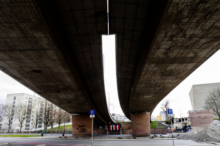 Abrissarbeiten an der Carolabrücke in Dresden