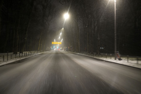 Schnee und Eisglätte in Berlin