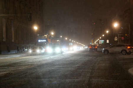 Schnee und Eisglätte in Berlin