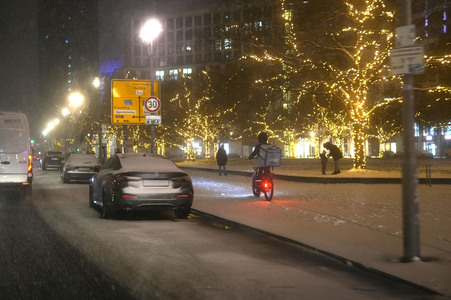 Schnee und Eisglätte in Berlin