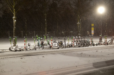 Schnee und Eisglätte in Berlin