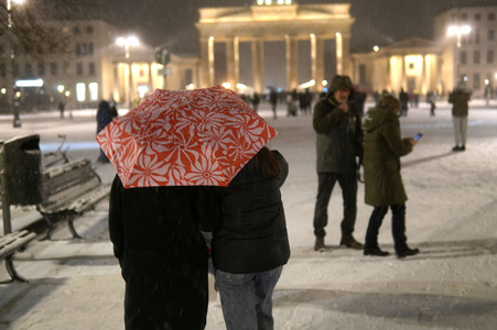 Schnee und Eisglätte in Berlin